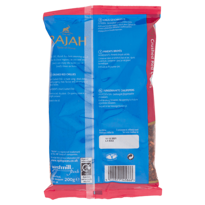 Rajah Crushed Red Chillies 200g - UK Food & Drink - 5015821145866