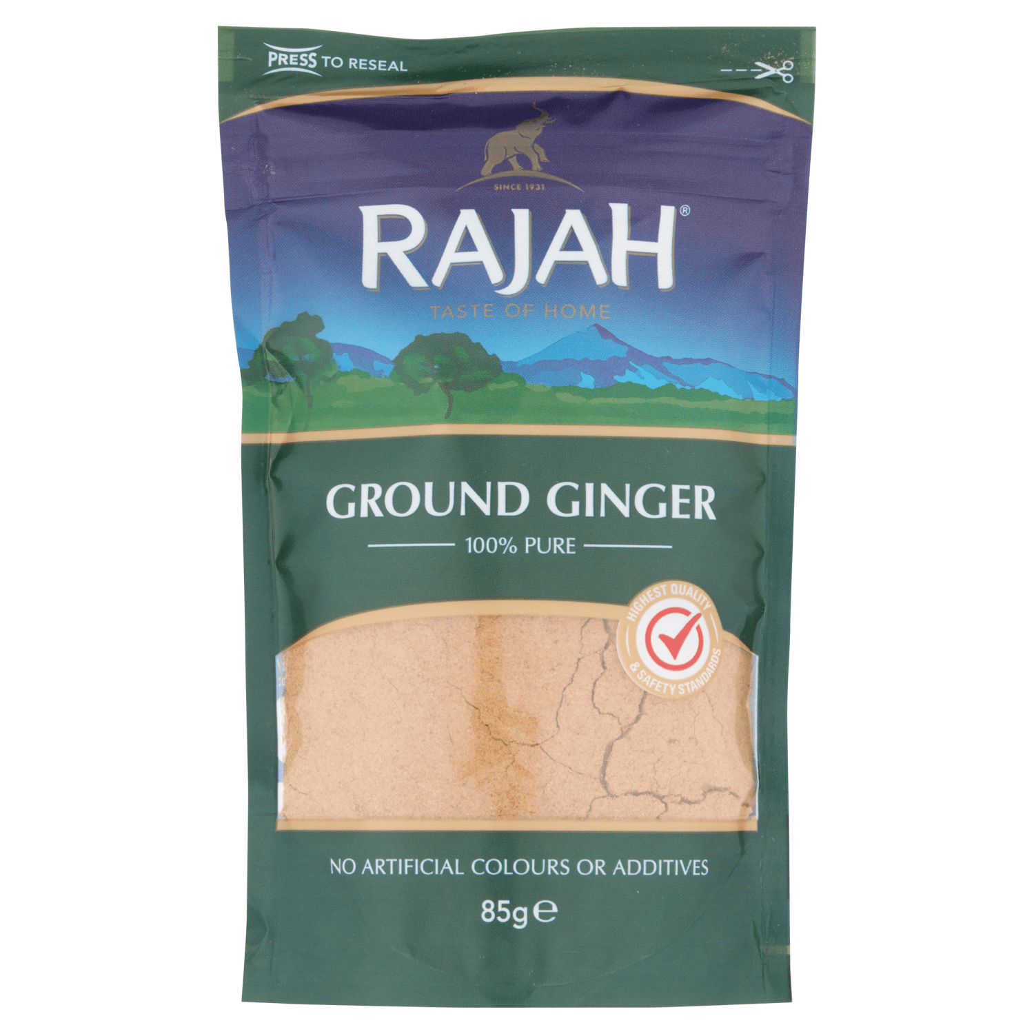 Rajah Ground Ginger 85g - UK Food & Drink - 5015821144845