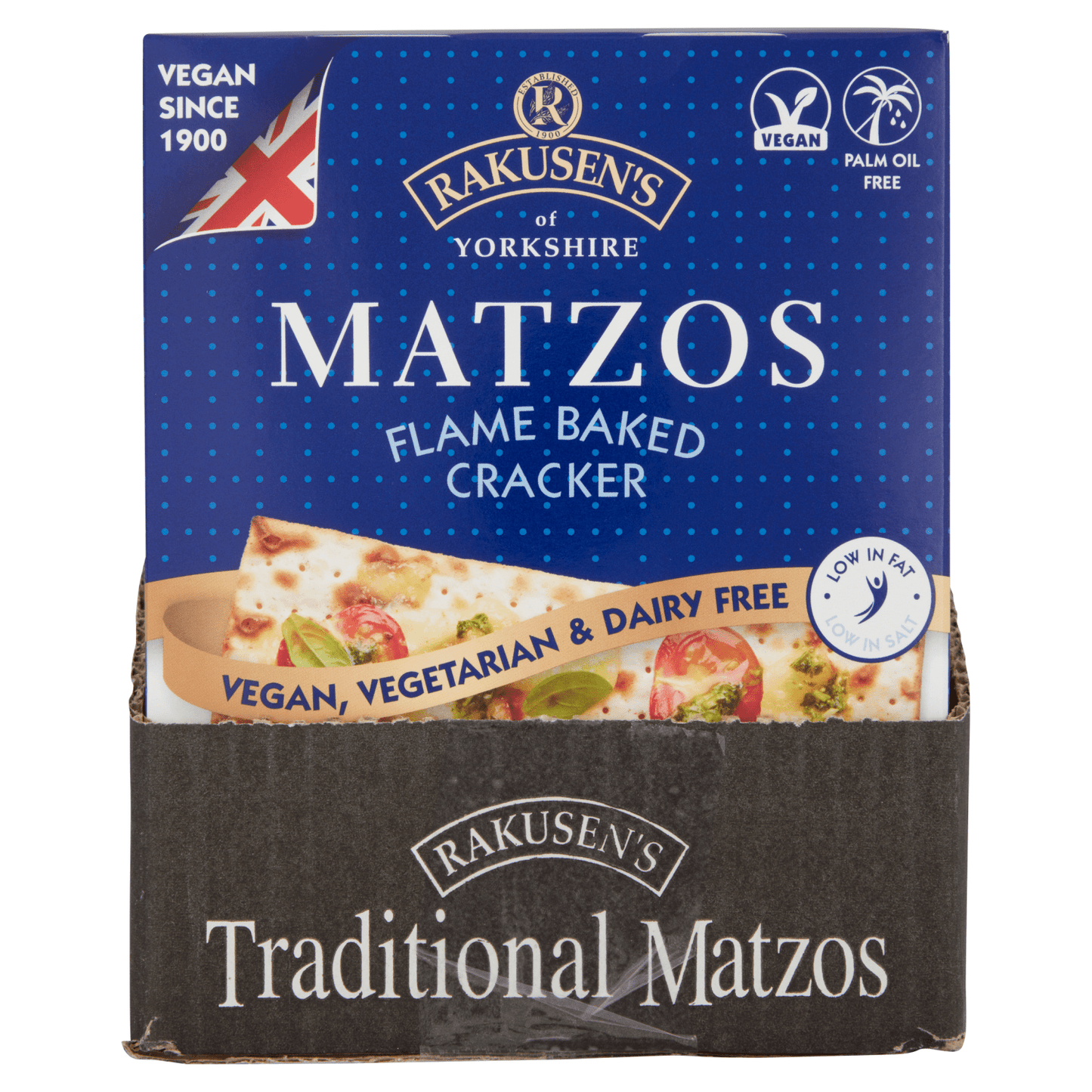 Rakusen's of Yorkshire Matzos Flame Baked Cracker 200g - UK Food & Drink - 5010112006161