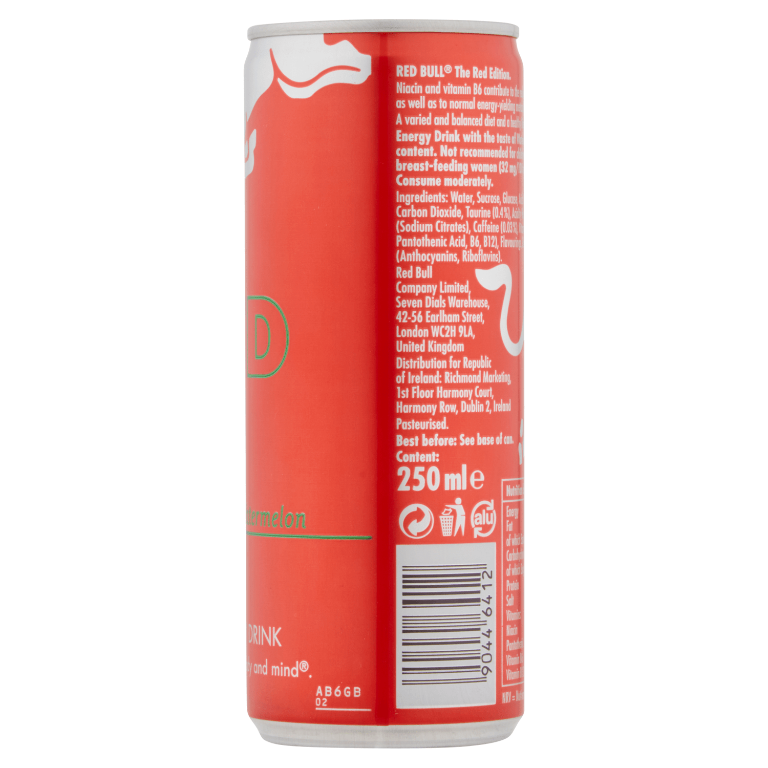 Red Bull The Red Edition Watermelon Energy Drink 250ml - UK Food & Drink - 90446412