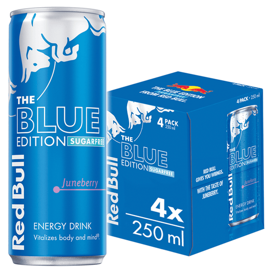 Red Bull The Summer Edition Sugarfree Juneberry Energy Drink 4 x 250ml - UK Food & Drink - 9002490263881