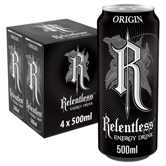 Relentless Origin Energy Drink 4 x 500ml - UK Food & Drink - 5060466510265