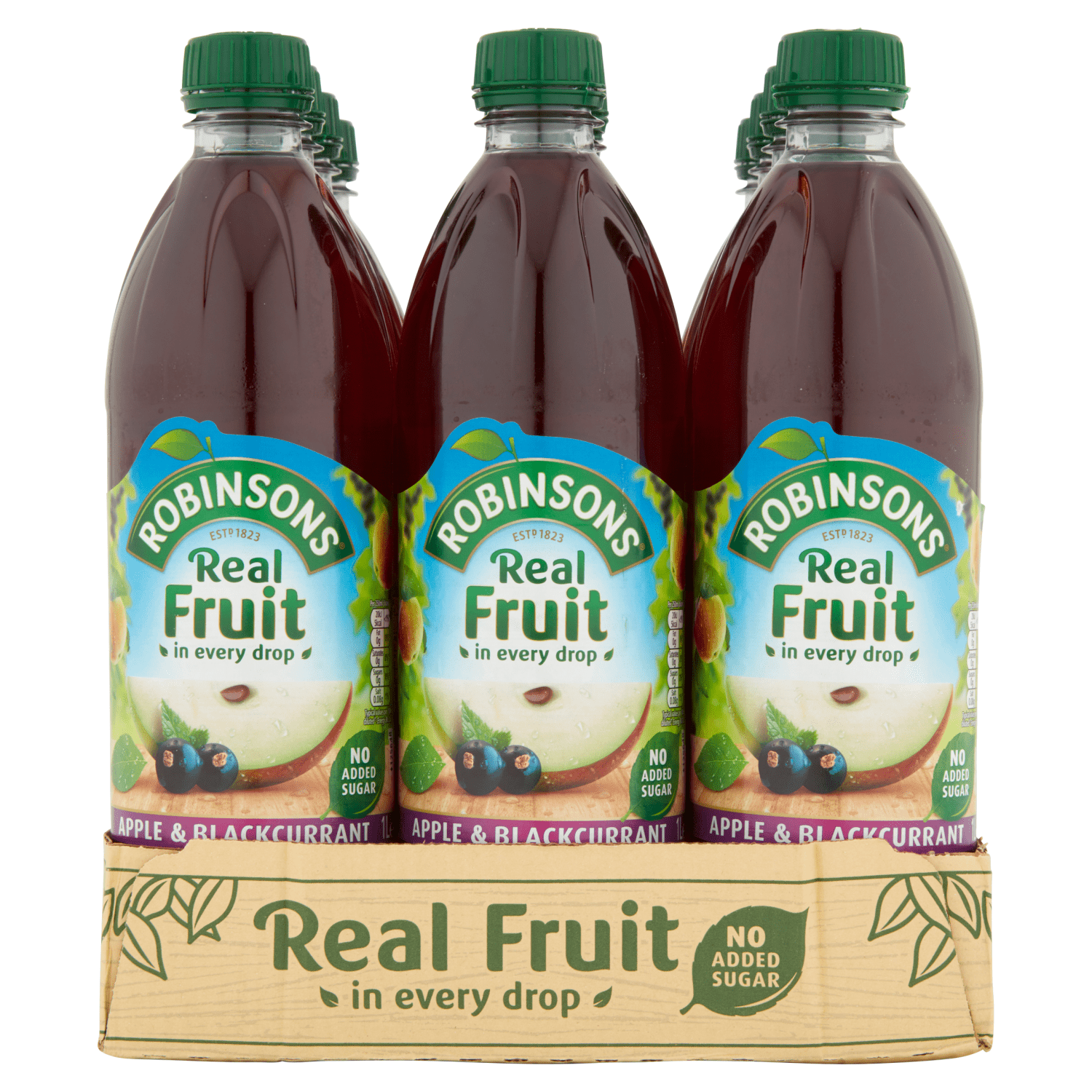 Robinsons Real Fruit Apple & Blackcurrant 1 Litre - UK Food & Drink - 5000147030149