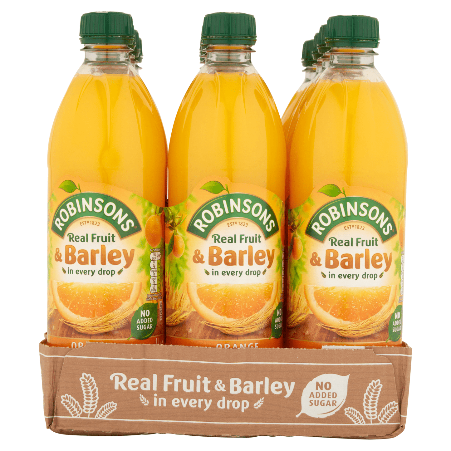 Robinsons Real Fruit & Barley Orange 1 Litre - UK Food & Drink - 5000147030583