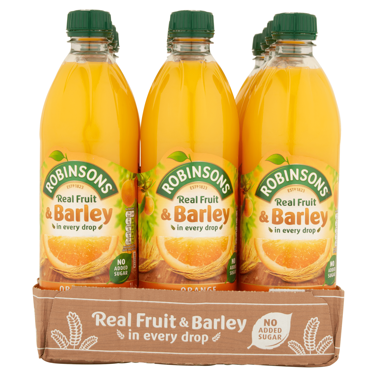 Robinsons Real Fruit & Barley Orange 1 Litre - UK Food & Drink - 5000147030583