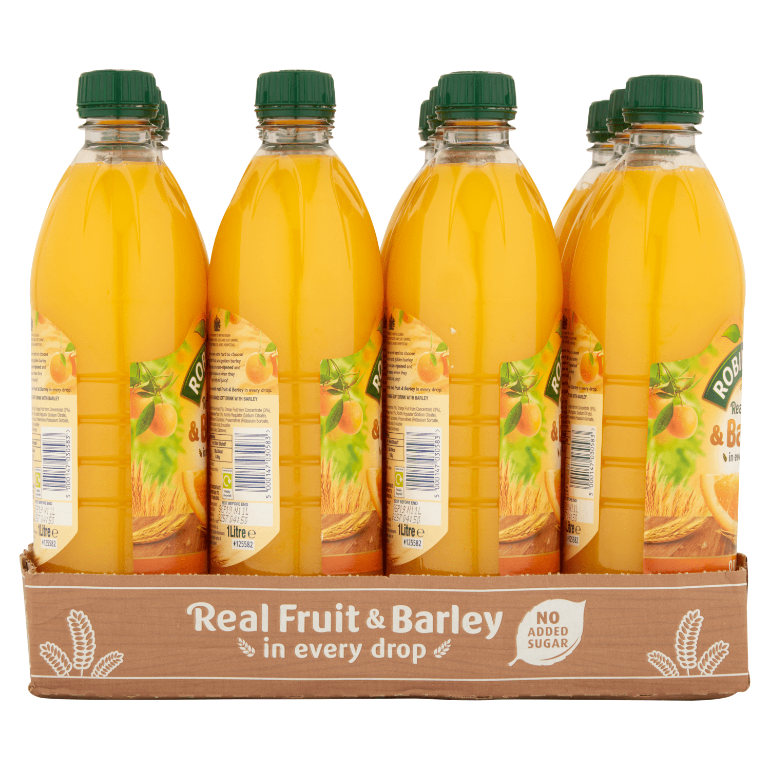 Robinsons Real Fruit & Barley Orange 1 Litre - UK Food & Drink - 5000147030583