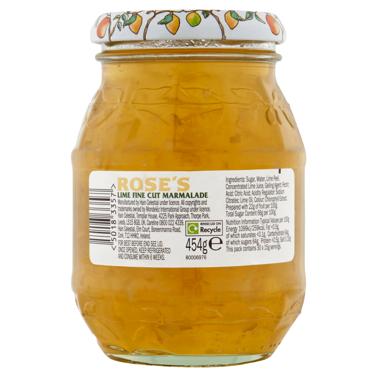 Rose's Lime Fine Cut Marmalade 454g - UK Food & Drink - 50183357