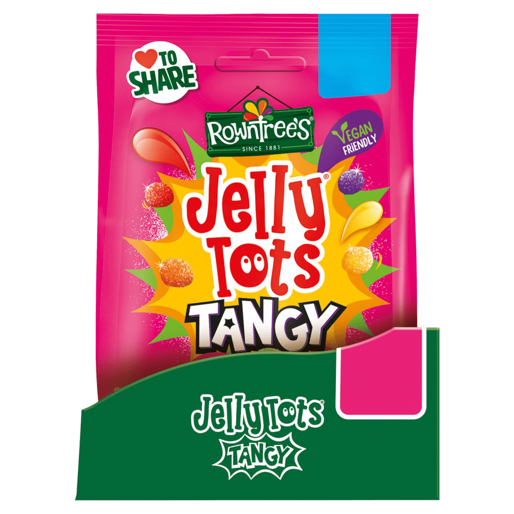 Rowntree Jelly Tots Tangy Pouch - UK Food & Drink - 8445291508644