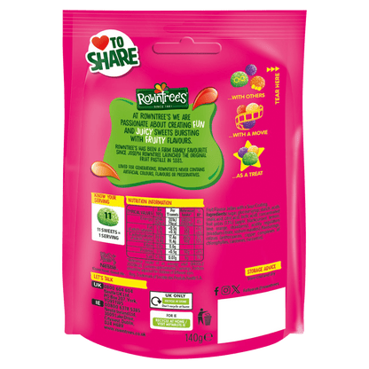 Rowntree Jelly Tots Tangy Pouch - UK Food & Drink - 8445291508644