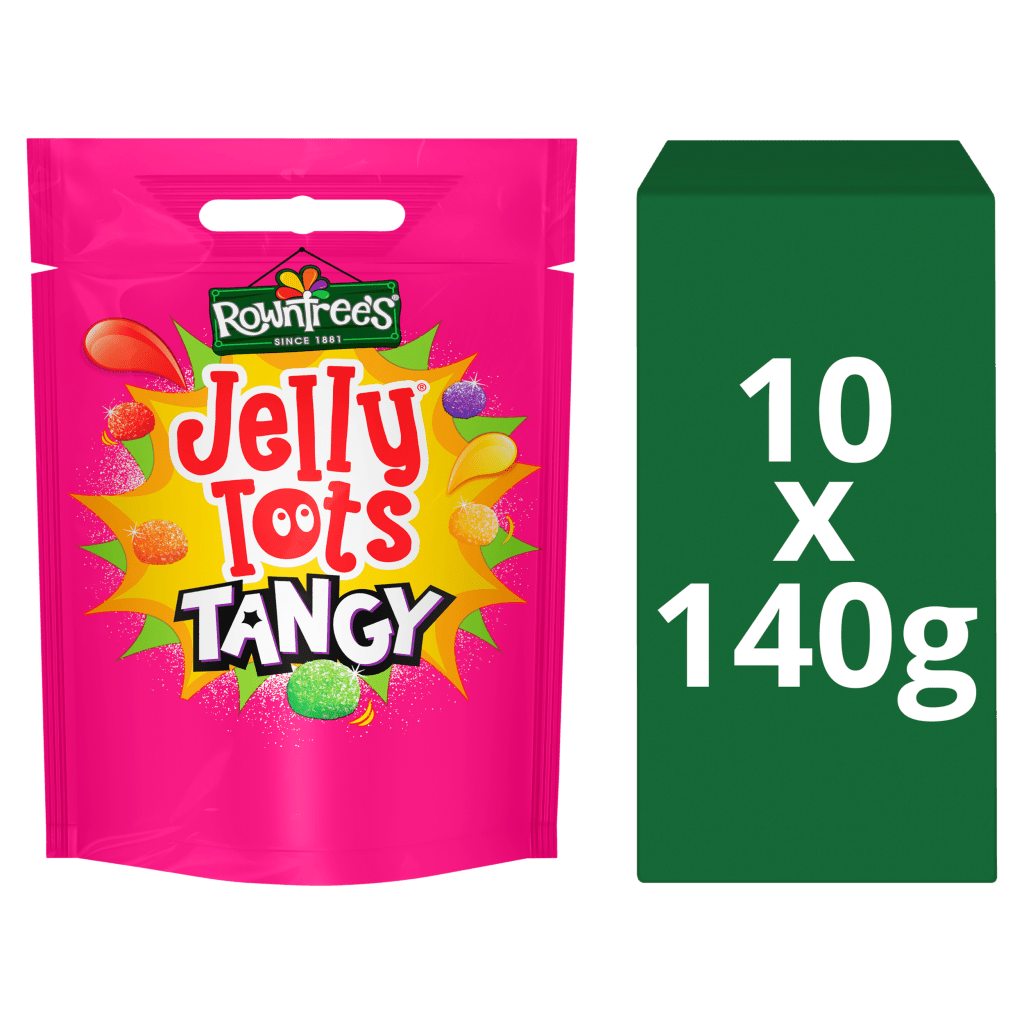Rowntree Jelly Tots Tangy Pouch - UK Food & Drink - 8445291508644
