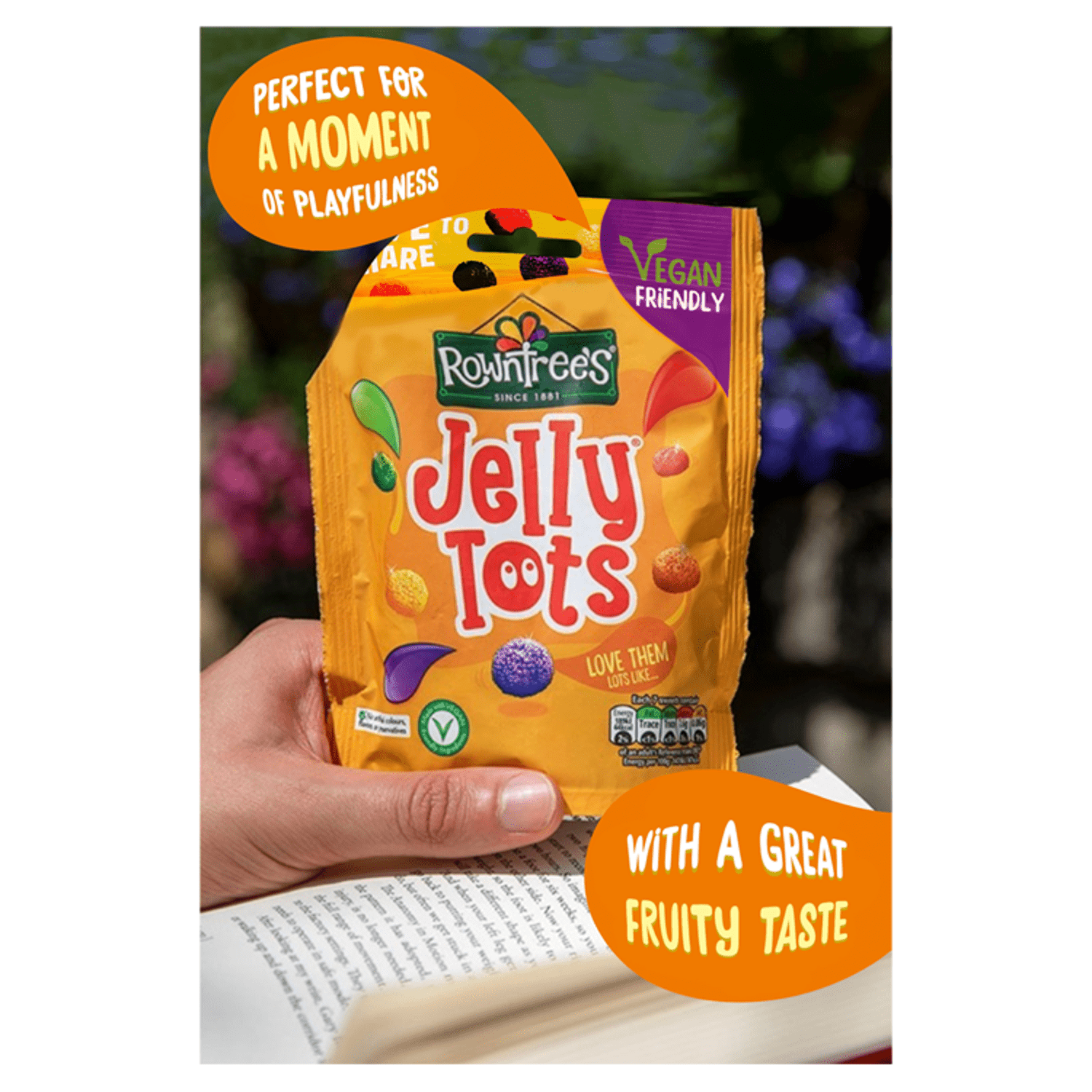 Rowntree's Jelly Tots Sweets Sharing Bag 150g - UK Food & Drink - 7613035419056