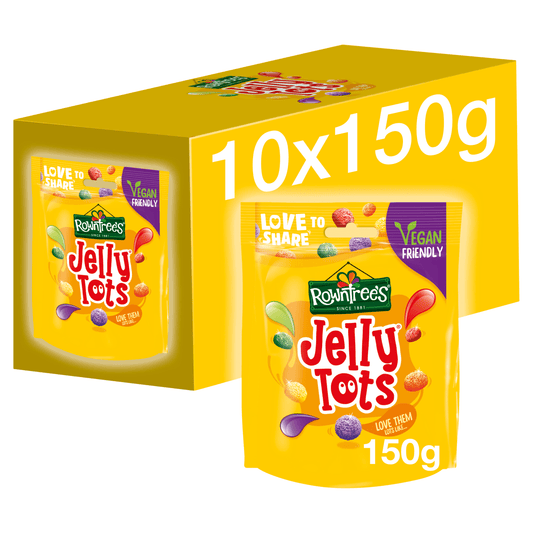 Rowntree's Jelly Tots Sweets Sharing Bag 150g - UK Food & Drink - 7613035419056