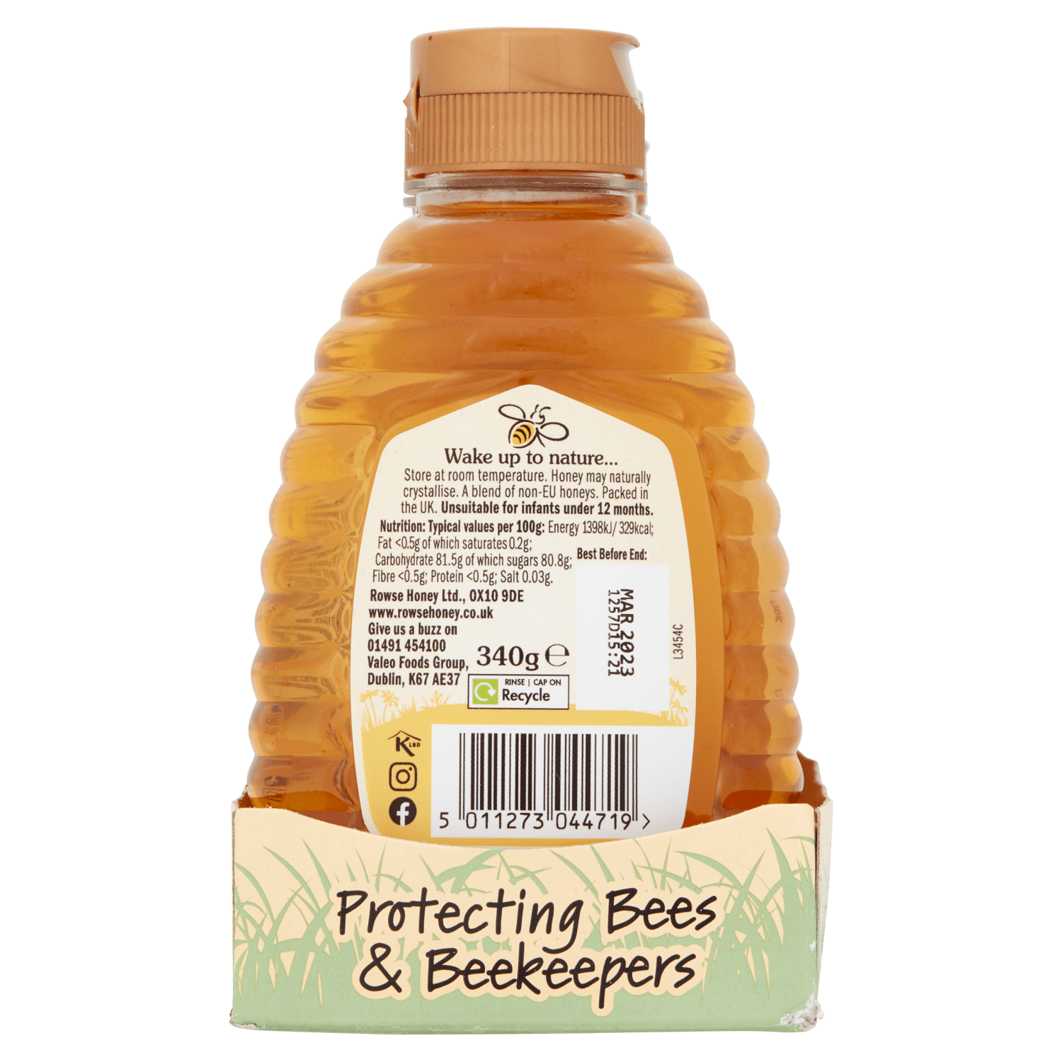 Rowse Light & Mild Honey 340g - UK Food & Drink - 5011273044719