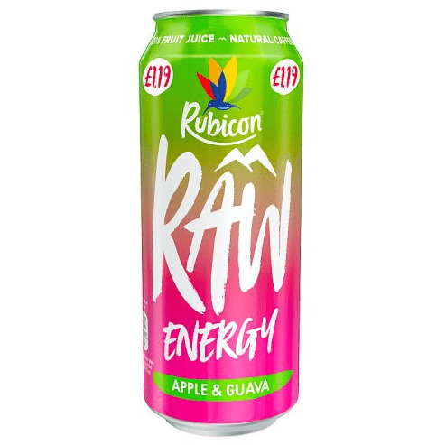 Rubicon Raw Energy Apple & Guava 500ml - UK Food & Drink - 5000382124146