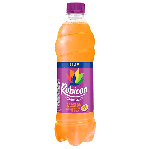 Rubicon Sparkling Passion 500ml PM£1.19 - UK Food & Drink - 5000382124740