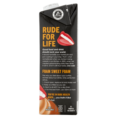 Rude Health Organic Barista Oat 1L - UK Food & Drink - 5060120285065