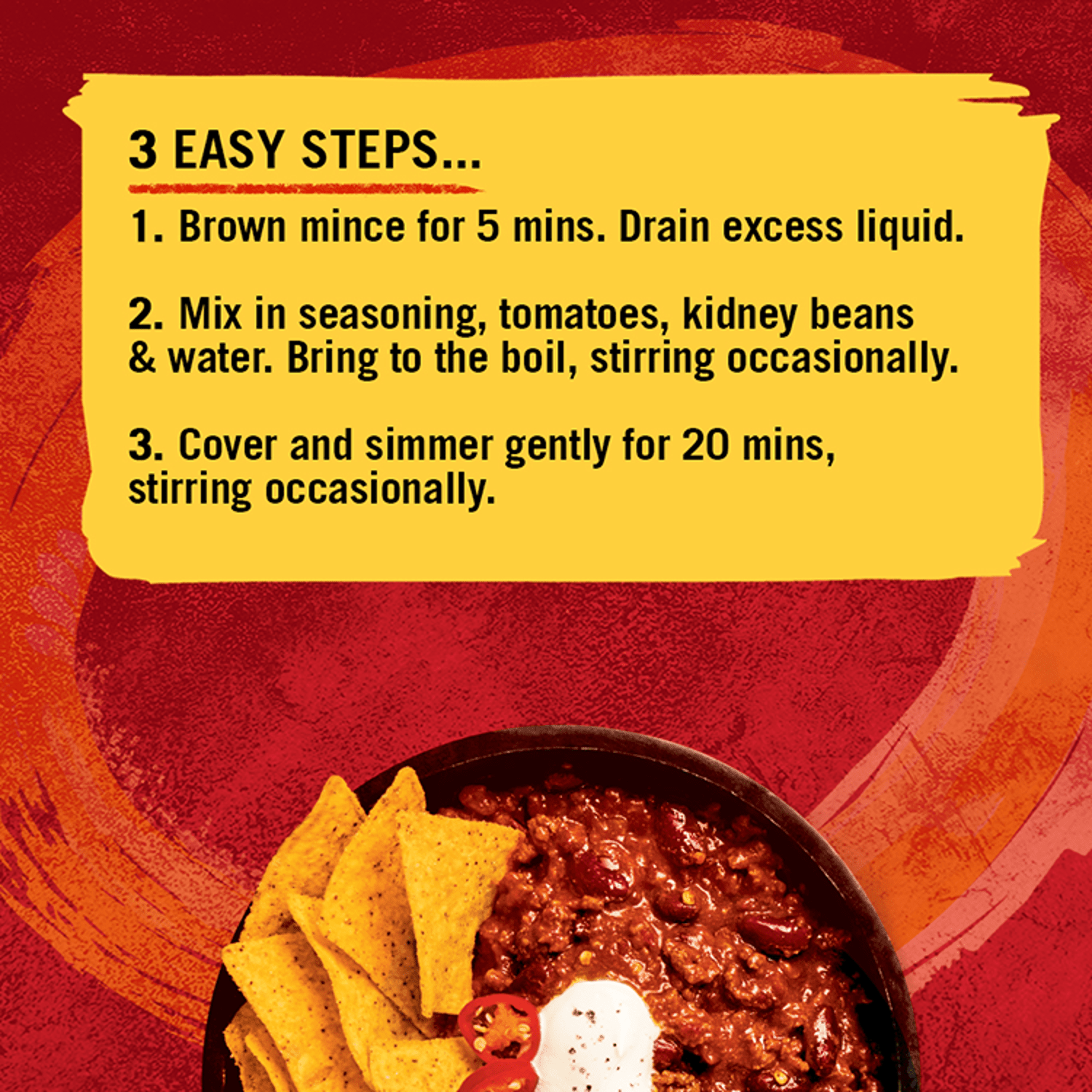 Schwartz Hot Chilli Con Carne Recipe Mix 41g - UK Food & Drink - 5000225005038