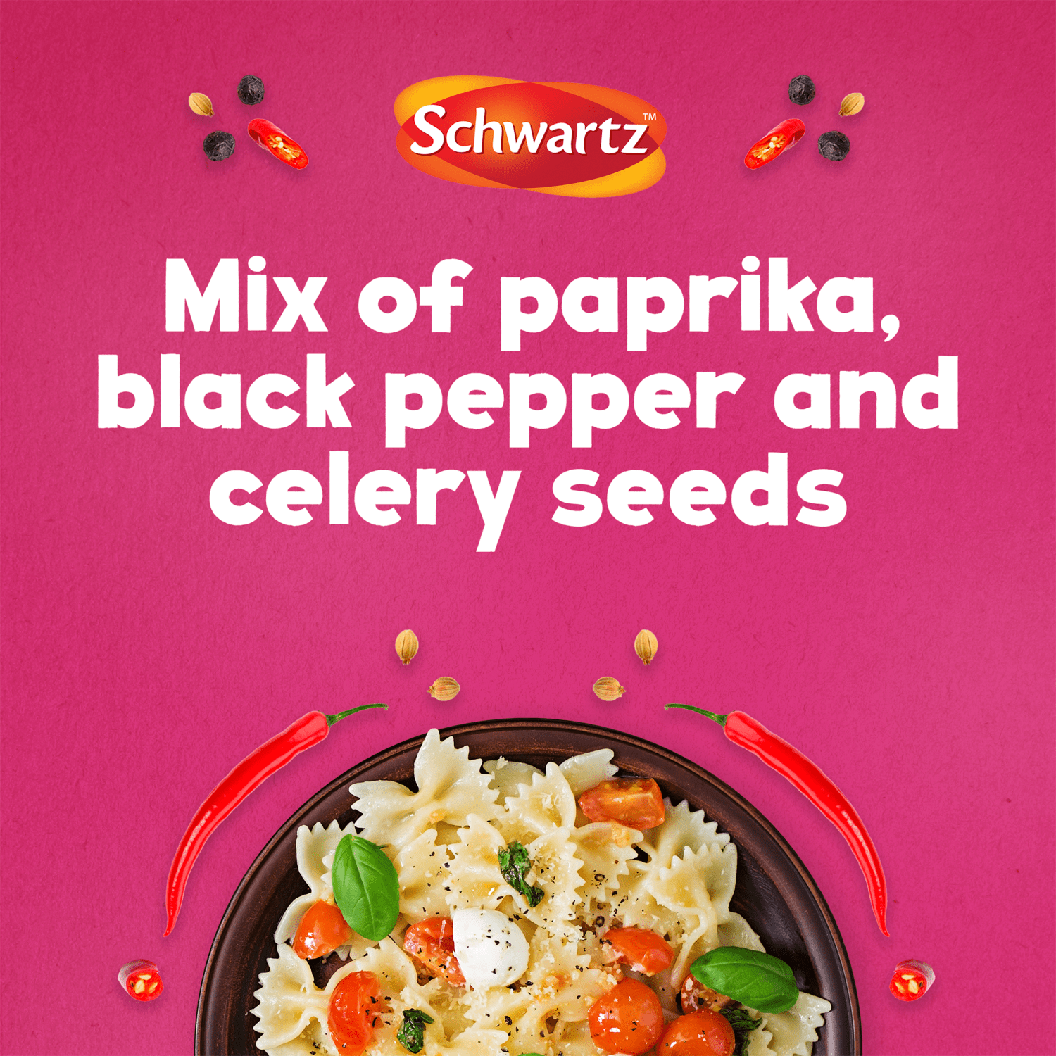 Schwartz Season All Salt, Paprika & Pepper 70g - UK Food & Drink - 50225330