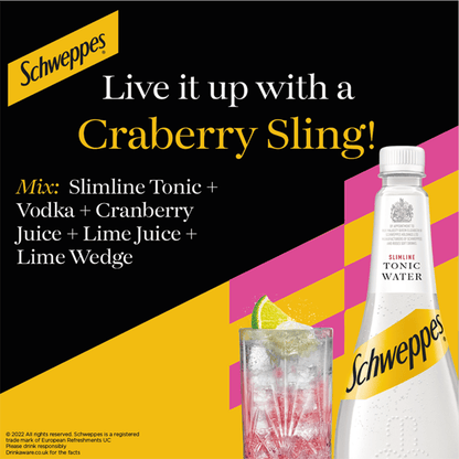 Schweppes Slimline Tonic Water 1L - UK Food & Drink - 5449000133380