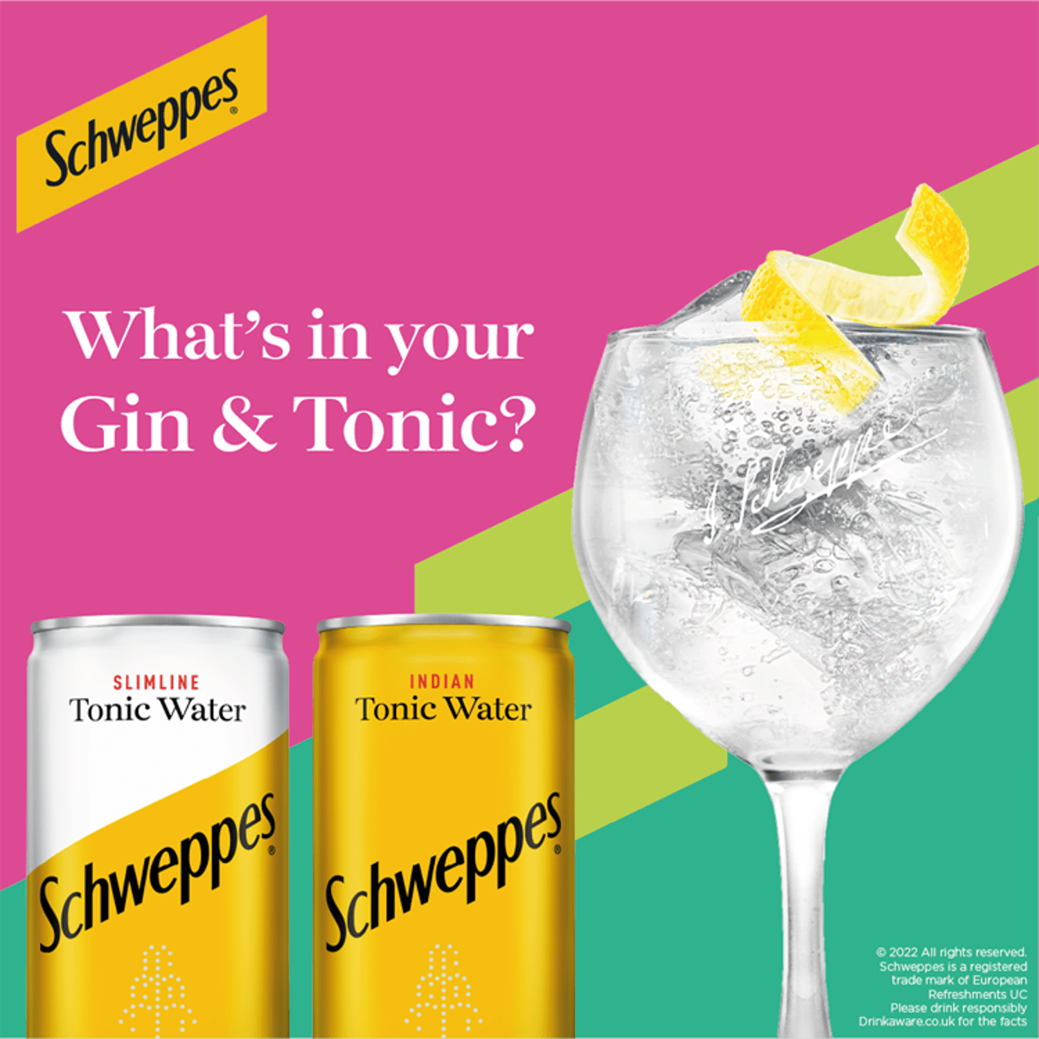 Schweppes Tonic Water 12 x 150ml - UK Food & Drink - 5000193020712