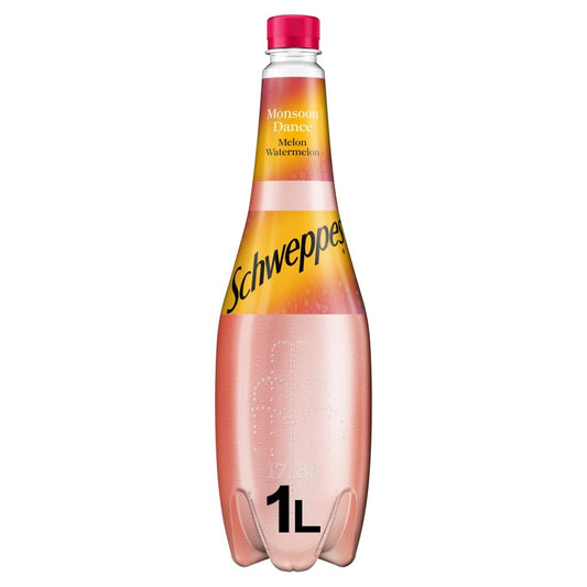 Schweppes Watermelon Melon Soda 1L - UK Food & Drink - 5449000029645