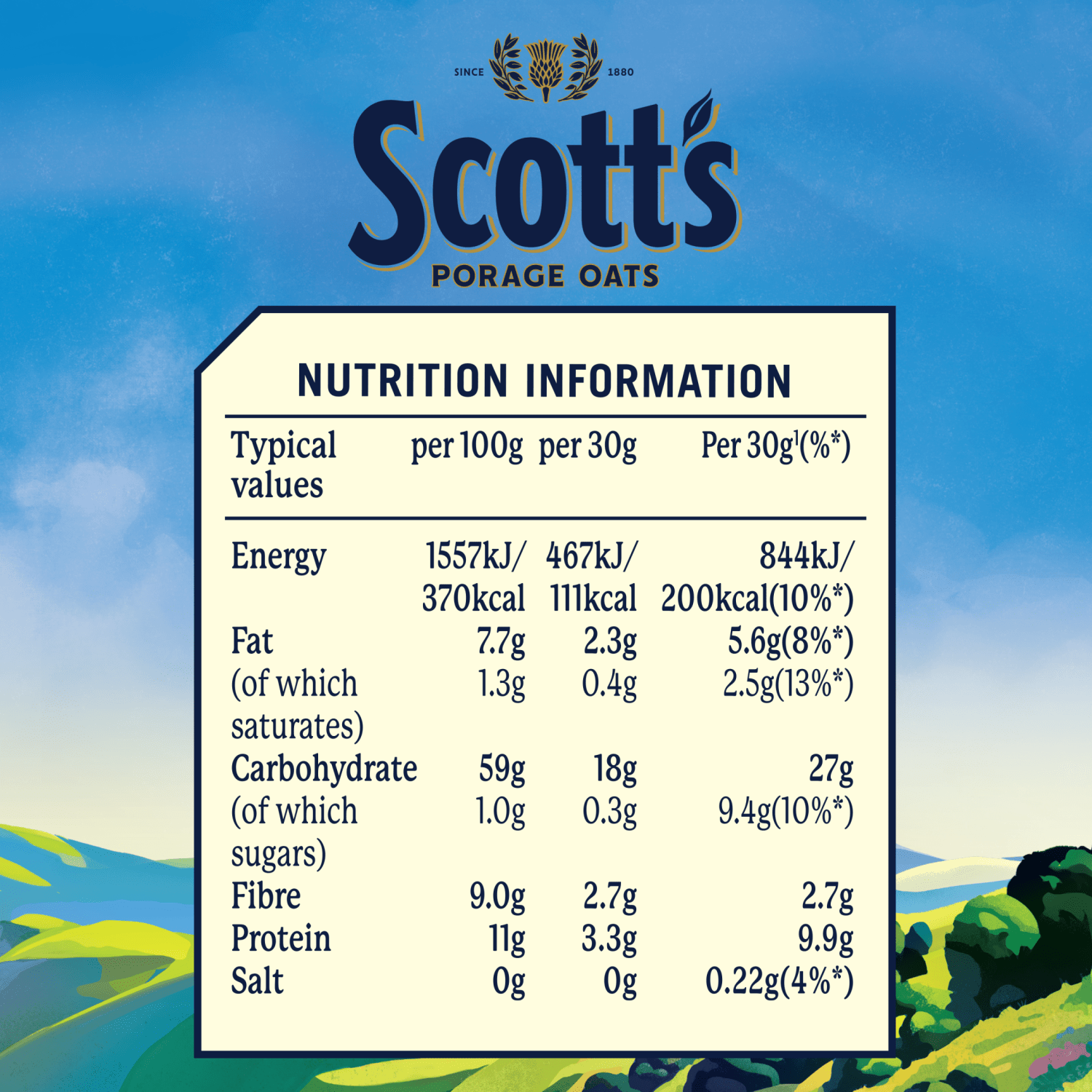 Scott's Original Porage Porridge Sachets 8 x 30g - UK Food & Drink - 5000108033462