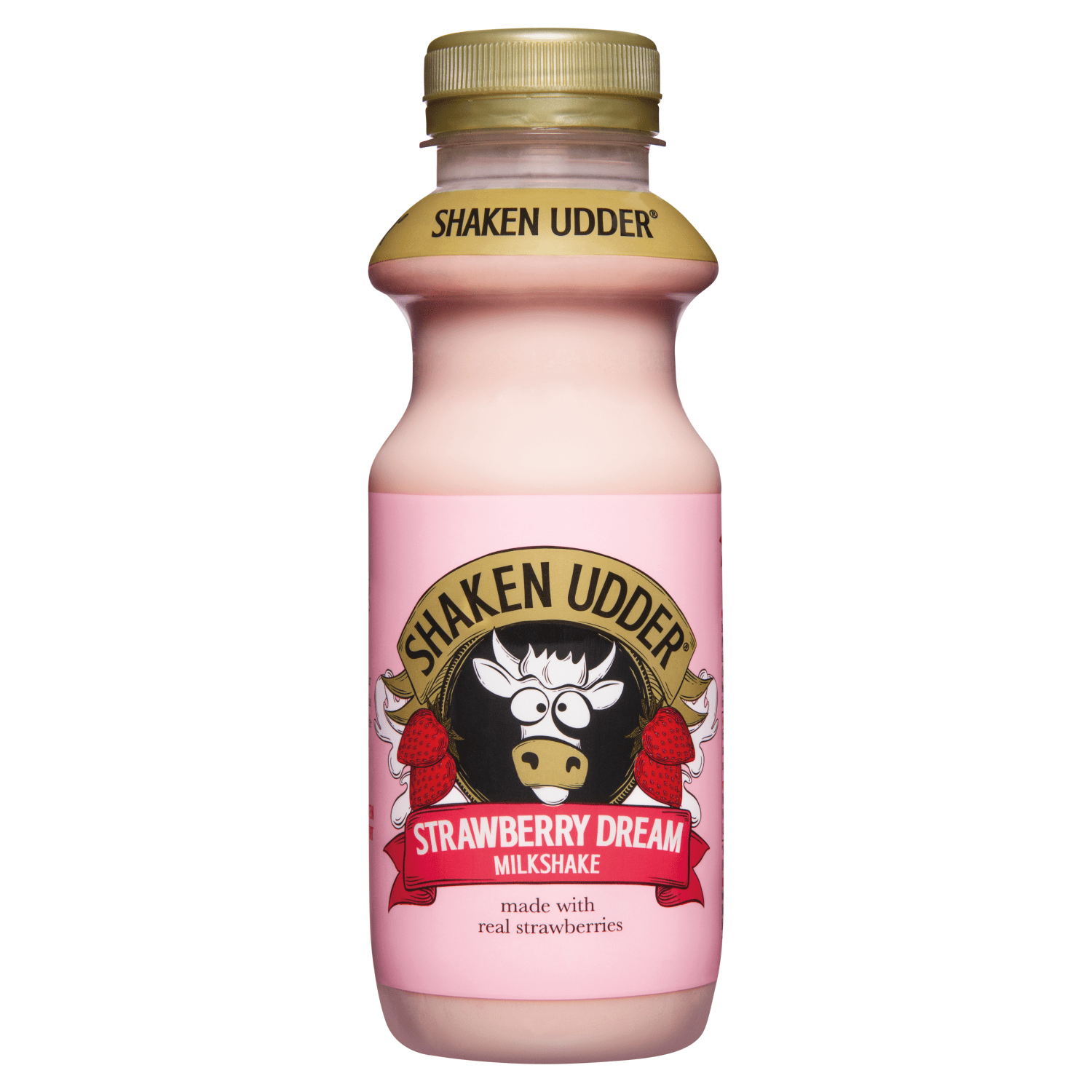 Shaken Udder Strawberry Dream Milkshake Ambient 330ml - UK Food & Drink - 5060342471529