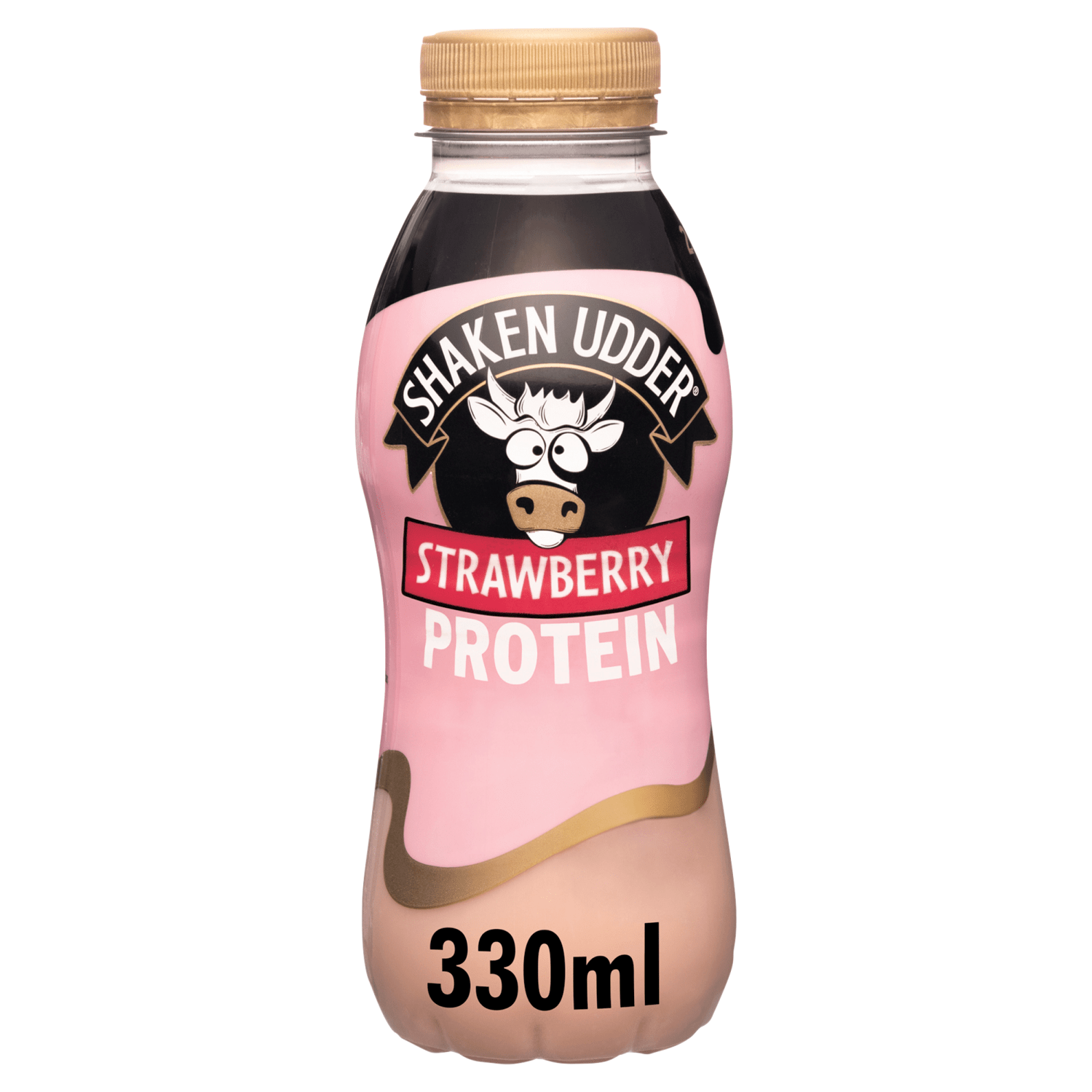 Shaken Udder Strawberry Protein Milkshake Ambient 330ml - UK Food & Drink - 5060342471413