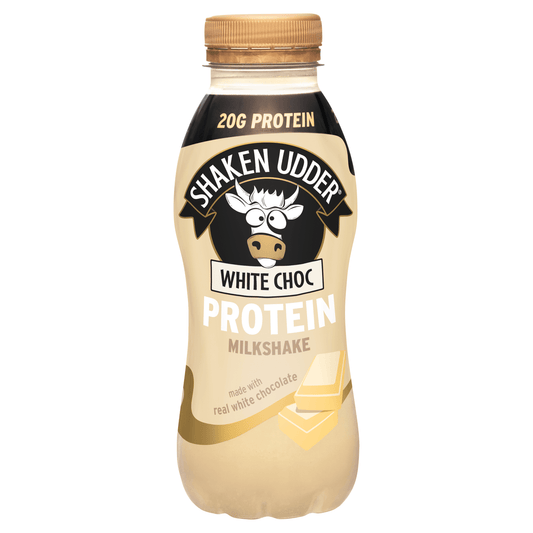 Shaken Udder White Chocolate Protein Milkshake Ambient 330ml - UK Food & Drink - 5060342471437