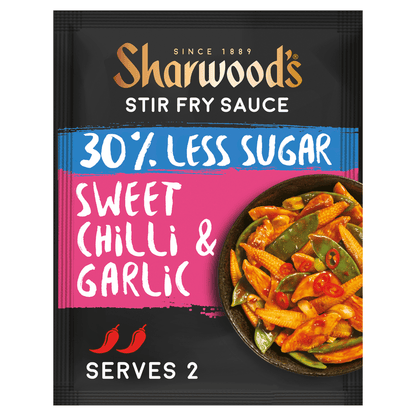 Sharwood's Sweet Chilli & Garlic Stir Fry Sauce 120g - UK Food & Drink - 5000354917363