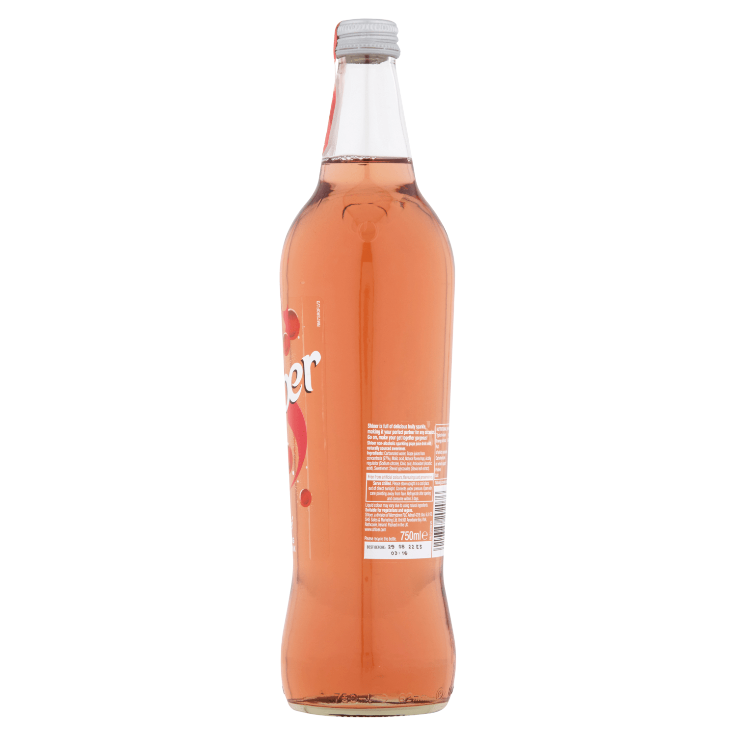 Shloer Ros√© Sparkling Fruit Drink 750ml - UK Food & Drink - 5010388202076