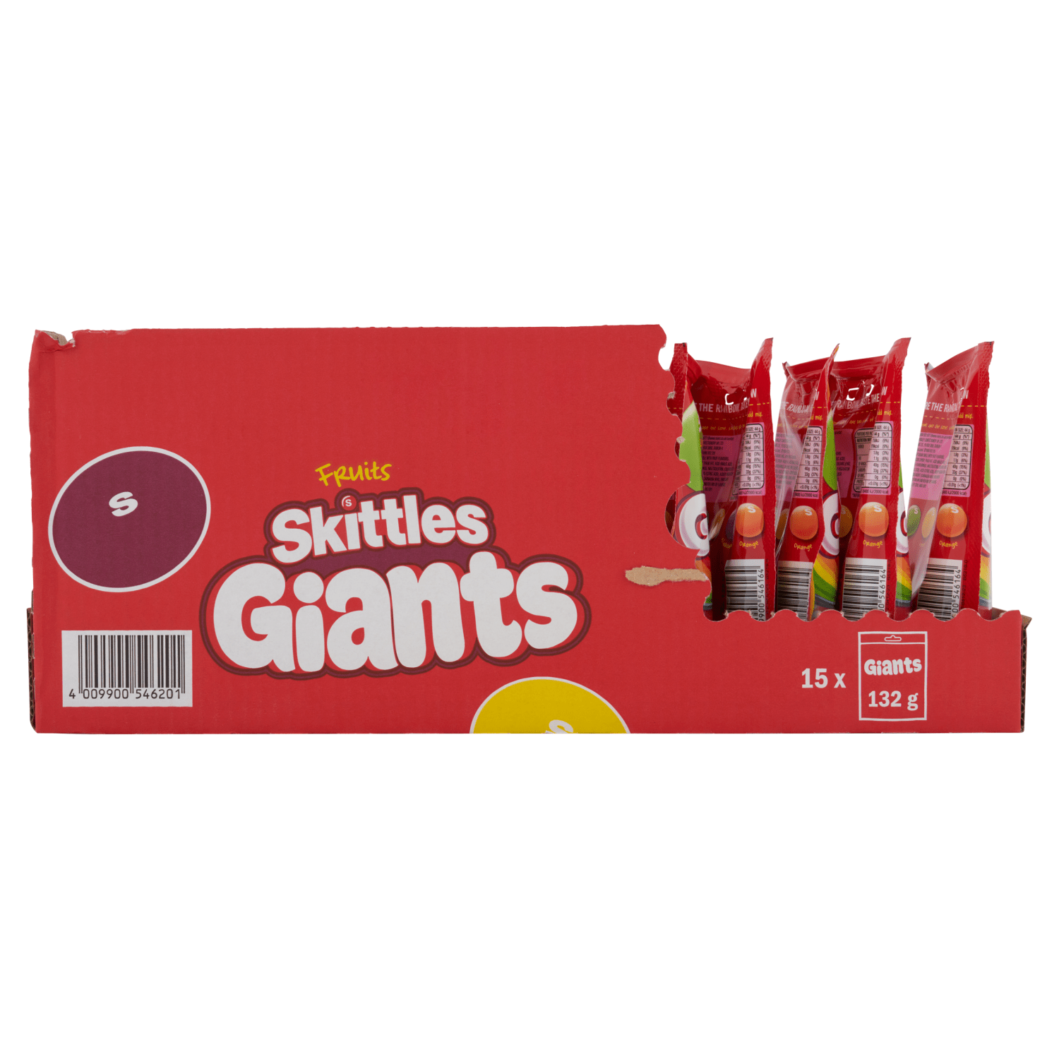 Skittles Fruits Giants 132g - UK Food & Drink - 4009900546164