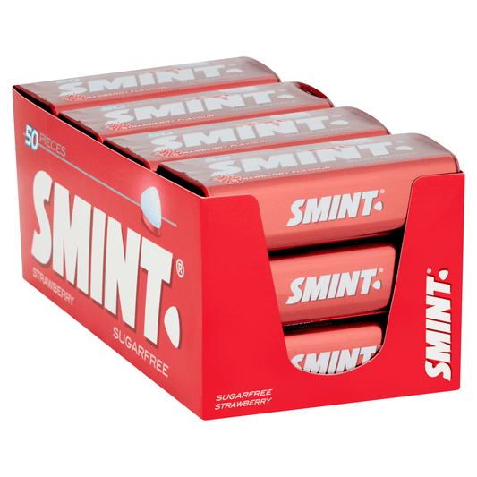 Smint XXL Sugarfree Strawberry Flavour 50 Pieces 35g - UK Food & Drink - 8410031948745