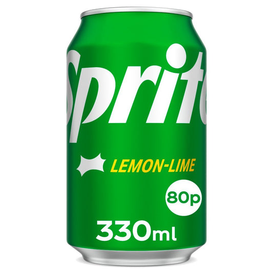 Sprite Can Pm 80P 330Ml - UK Food & Drink - 5000112673883