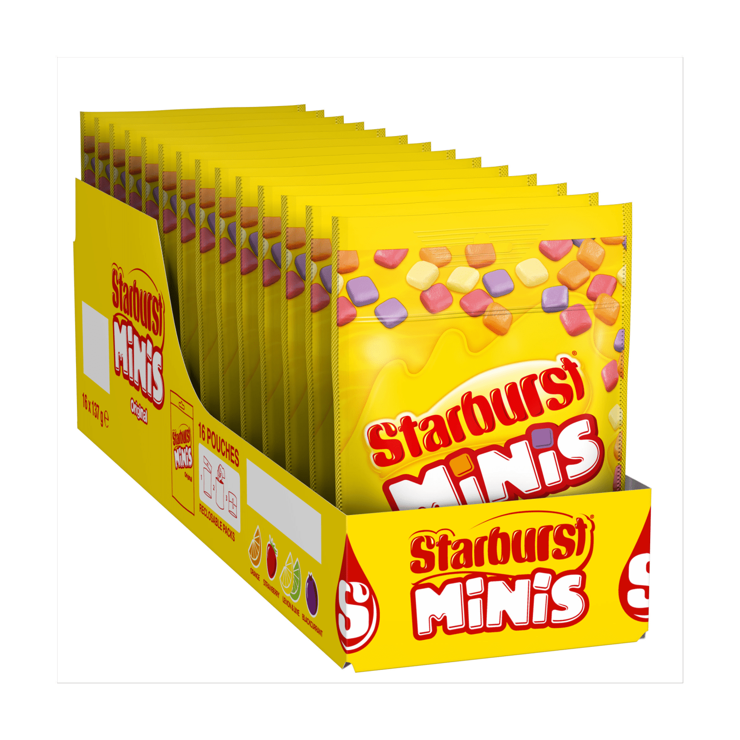 Starburst Minis Original Sweets Pouch Bag 137g - UK Food & Drink - 4009900539302