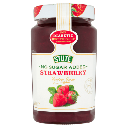 Stute No Sugar Added Strawberry Extra Jam 430g - UK Food & Drink - 4006424022365
