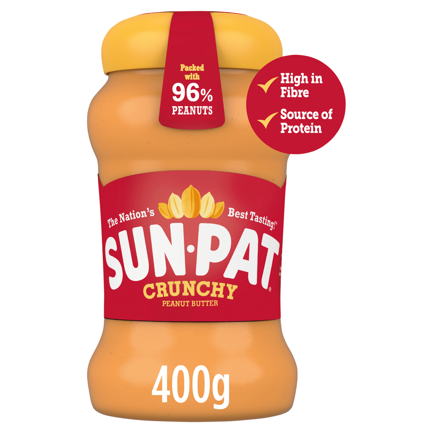 SUN - PAT Crunchy Peanut Butter 400g - UK Food & Drink - 5060391623092
