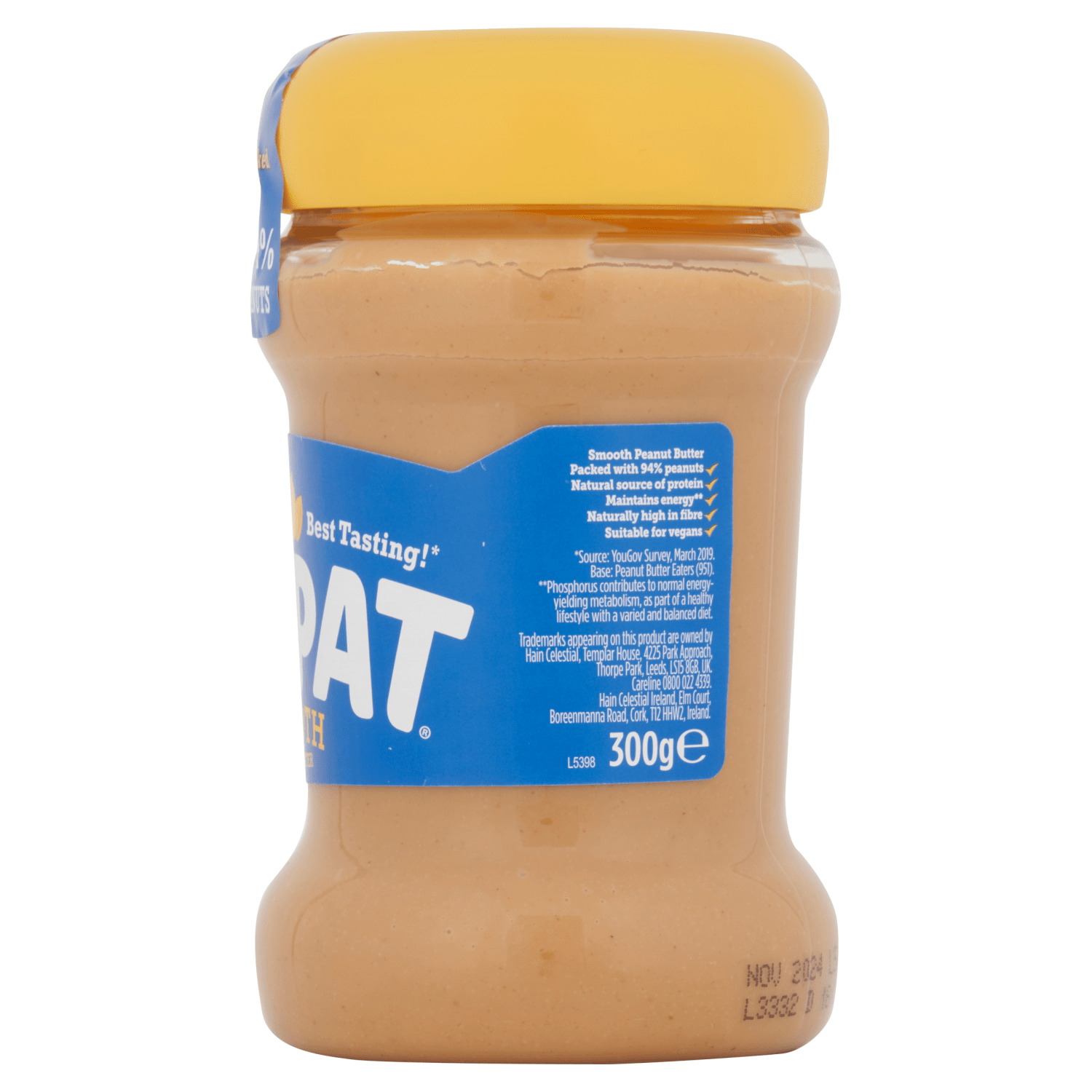 Sun - Pat Smooth Peanut Butter 300g - UK Food & Drink - 5060391623788