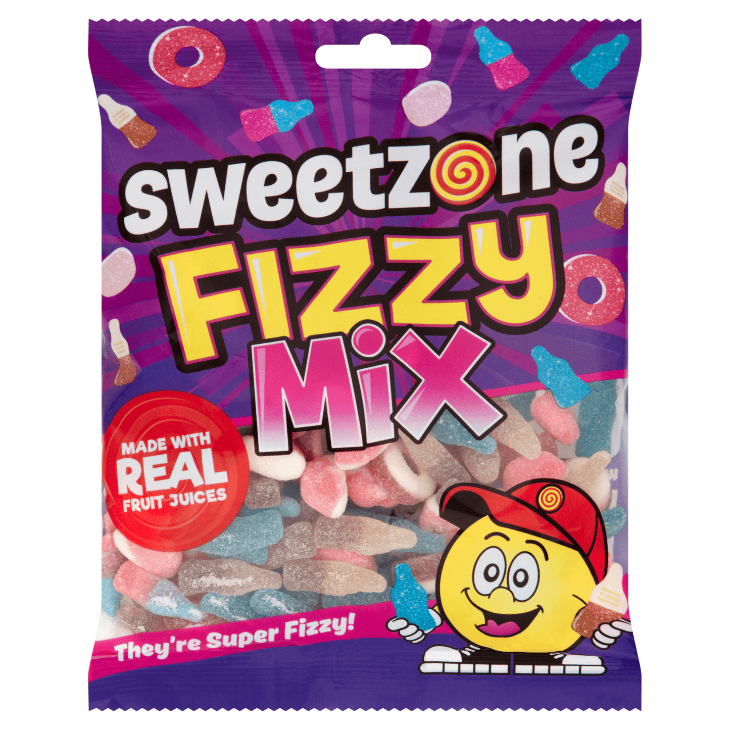 SweetZone Fizzy Mix 200g - UK Food & Drink - 5032860020190