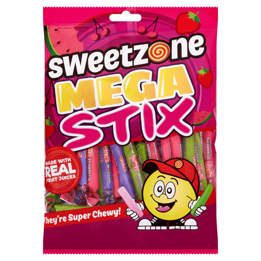Sweetzone Mega Stix 200g - UK Food & Drink - 5032860020220