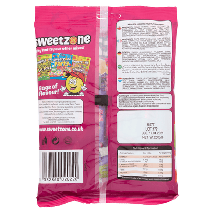 Sweetzone Mega Stix 200g - UK Food & Drink - 5032860020220