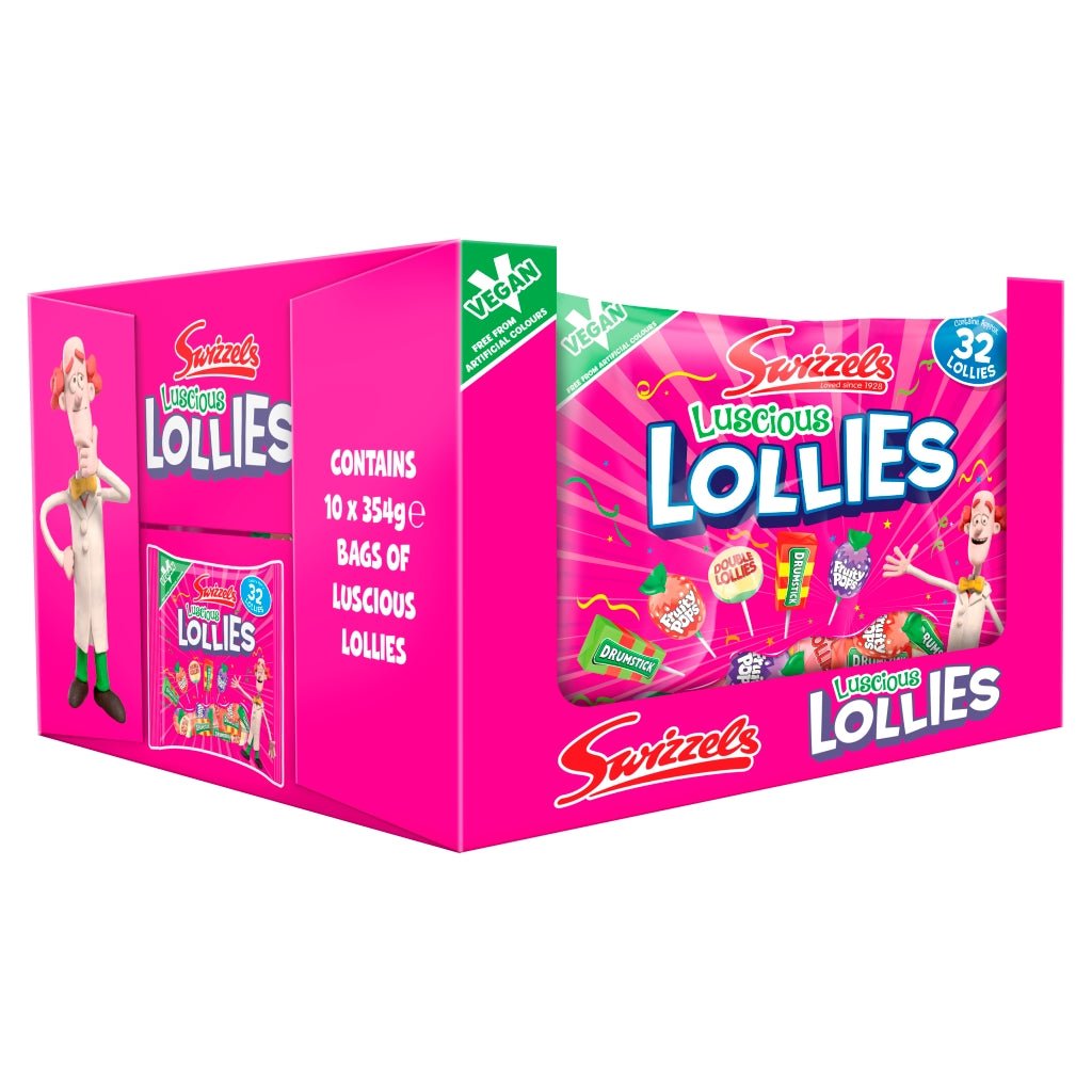 Swizzels Luscious Lollies 354g - UK Food & Drink - 5010478800854