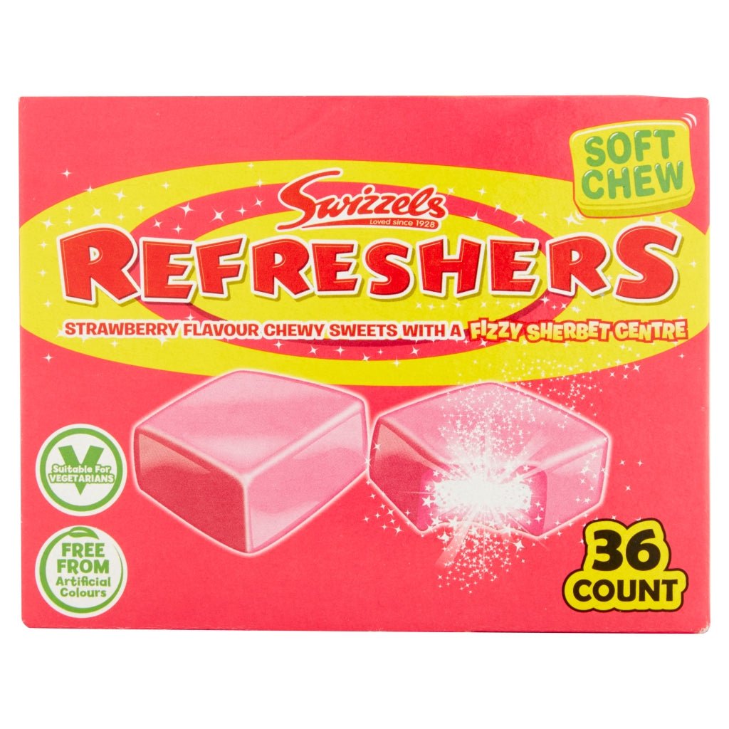Swizzels Refreshers Strawberry Flavour - UK Food & Drink - 5010478558915