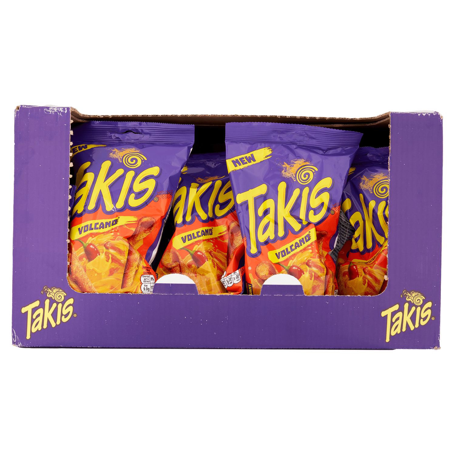 Takis Volcano Seasoned Chilli and Cheese Flavour Corn Snack 100g - UK Food & Drink - 5018297011680