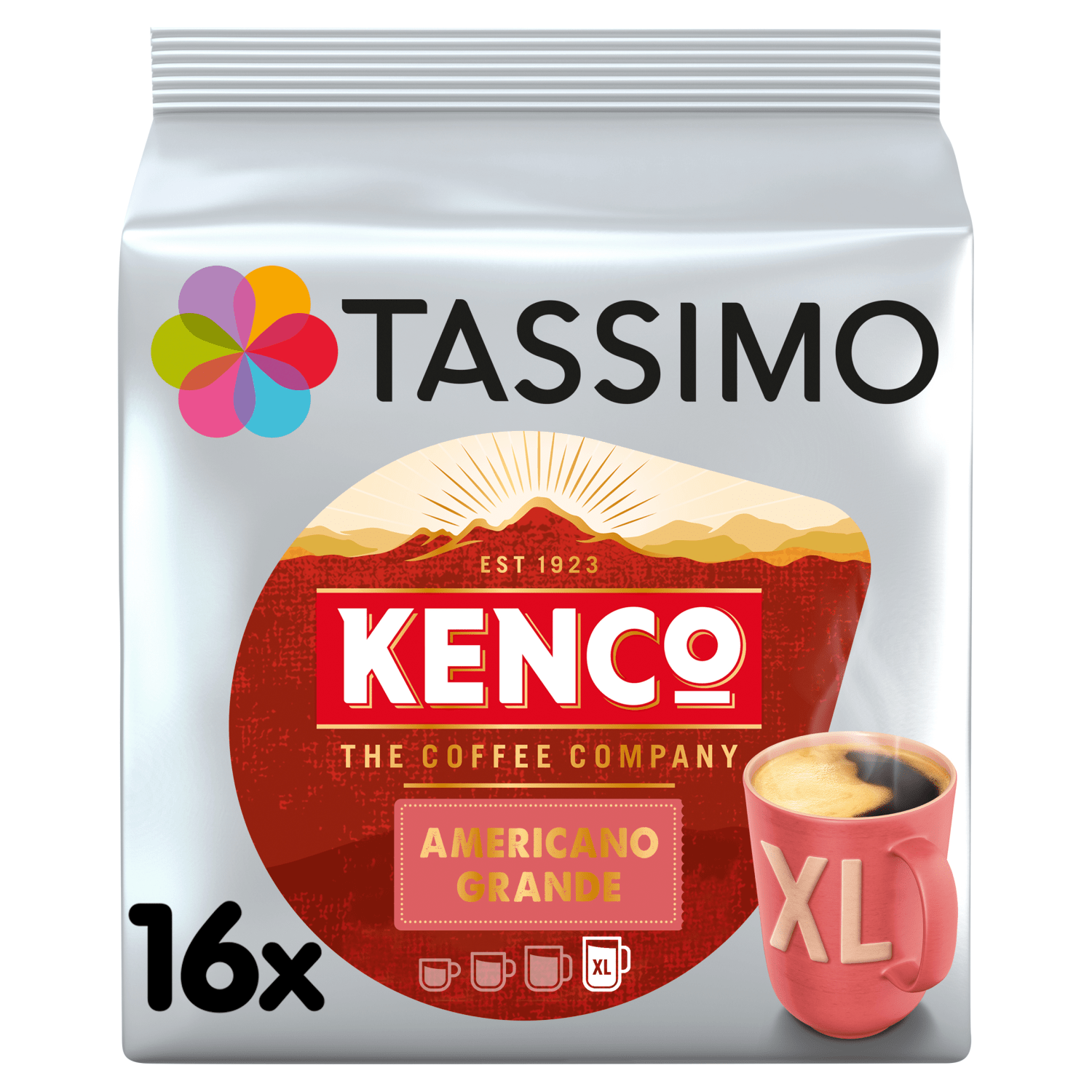 Tassimo Kenco Americano Grande XL Coffee Pods x16 - UK Food & Drink - 8711000504628