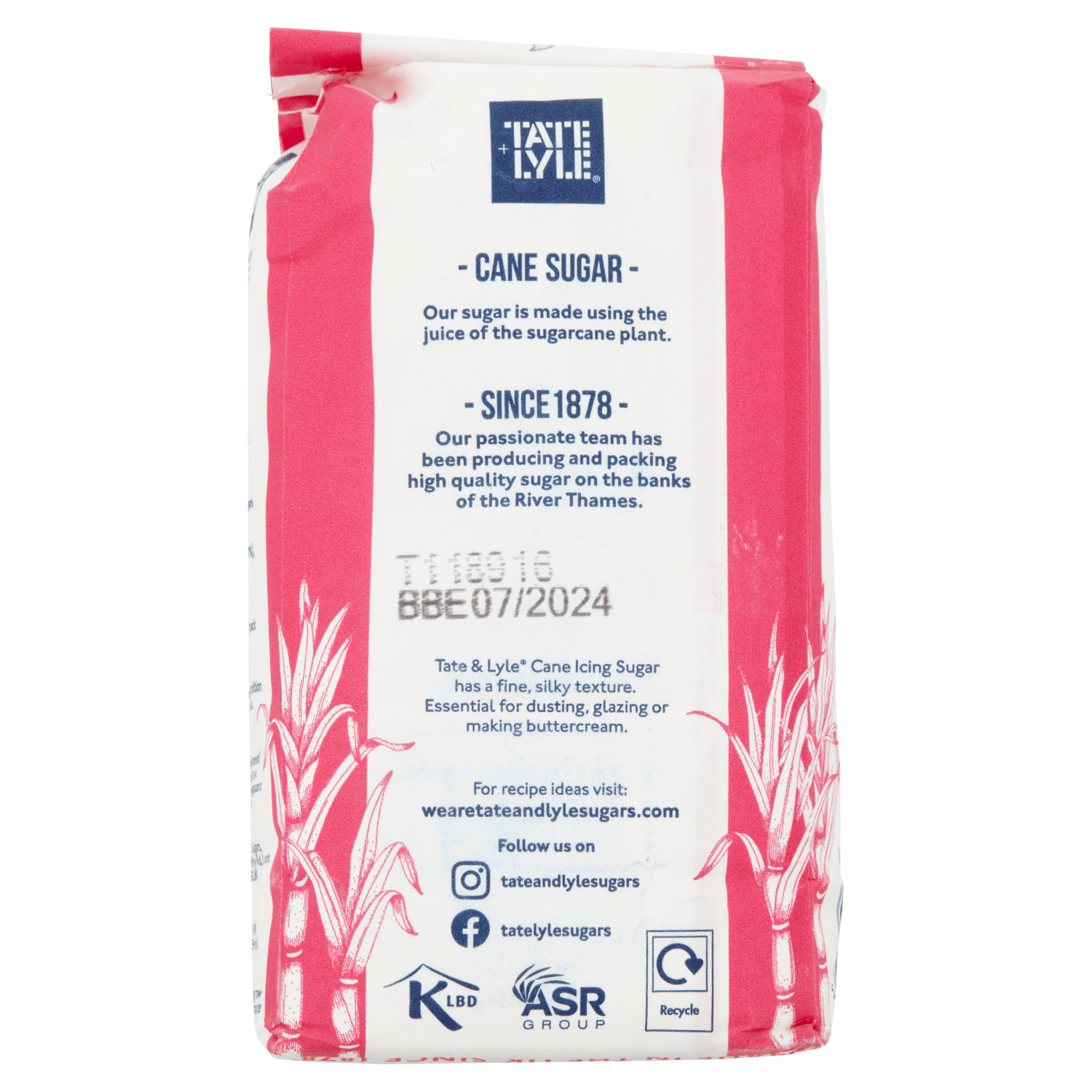 Tate & Lyle Cane Icing Sugar 1kg - UK Food & Drink - 5010115822355