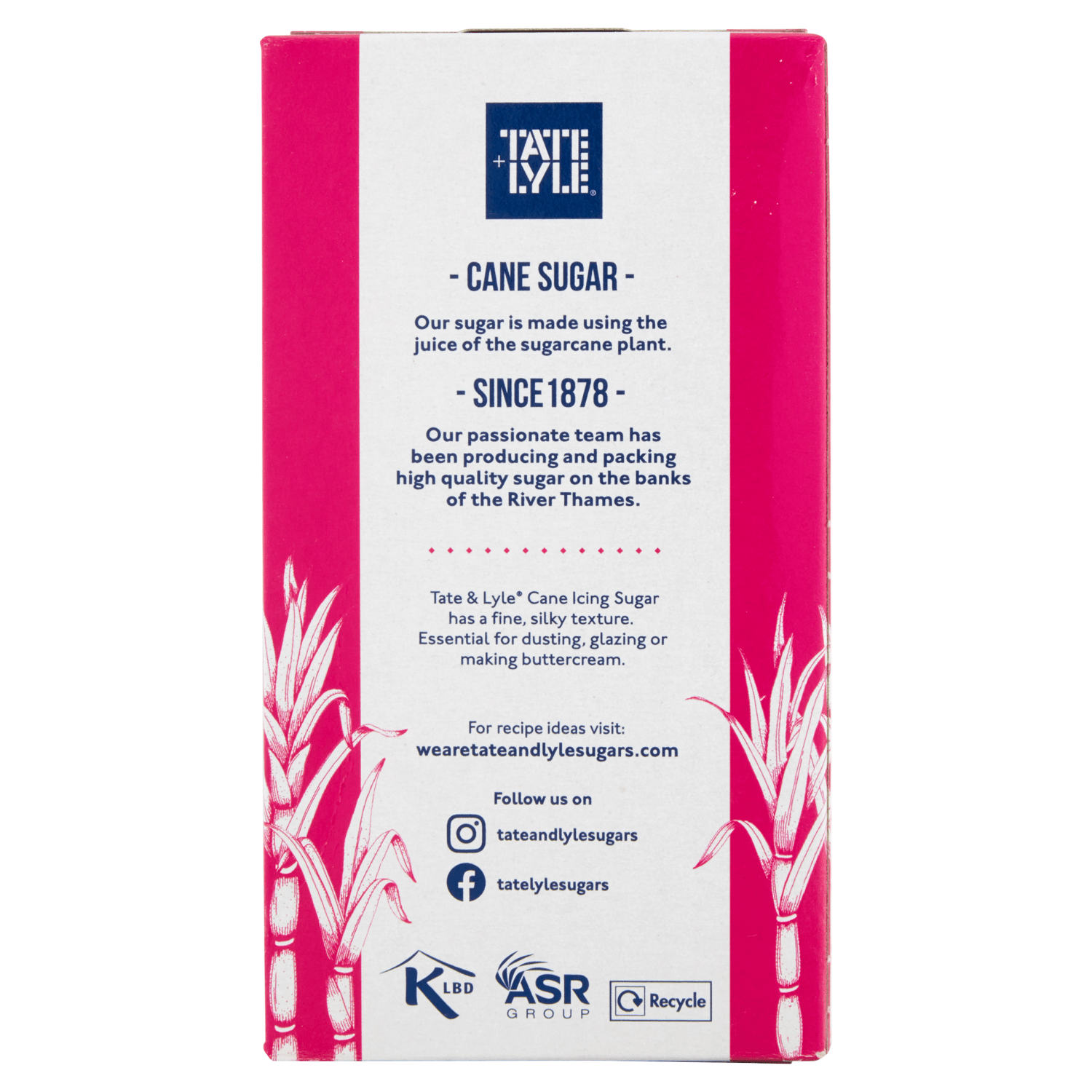 Tate & Lyle Cane Icing Sugar 500g - UK Food & Drink - 5010115822362