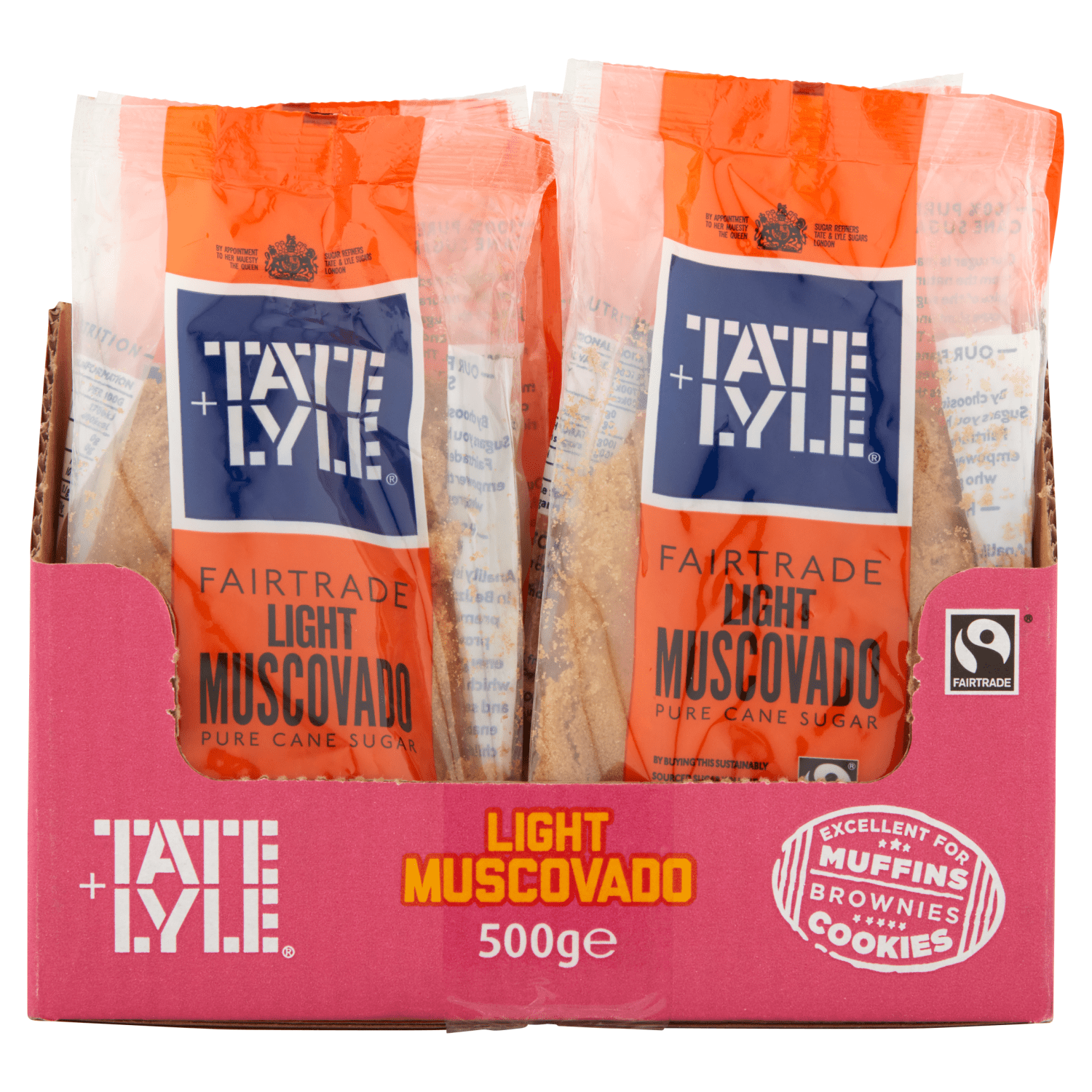 Tate & Lyle Fairtrade Light Muscovado Pure Cane Sugar 500g - UK Food & Drink - 5010115822317