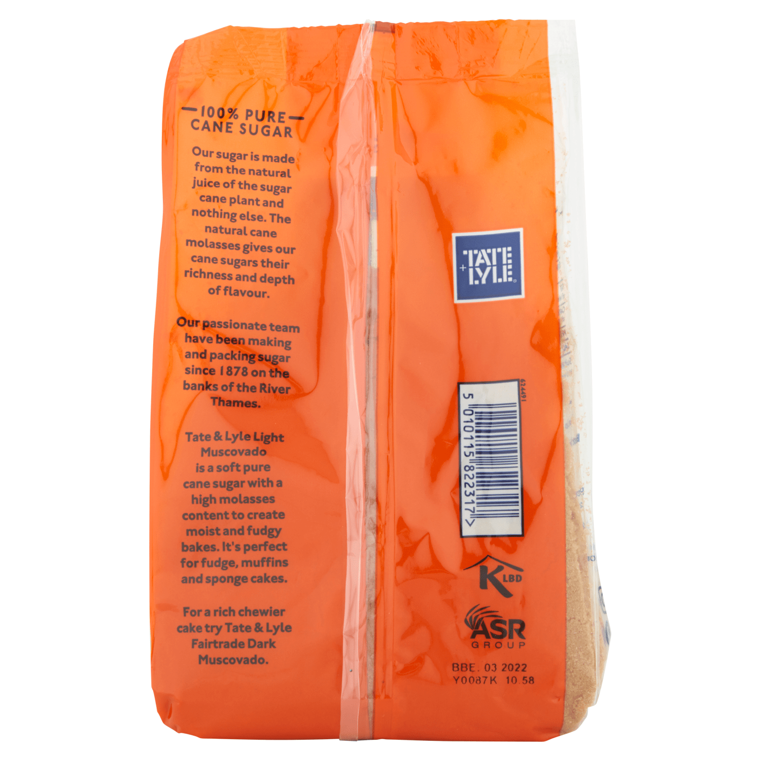 Tate & Lyle Fairtrade Light Muscovado Pure Cane Sugar 500g - UK Food & Drink - 5010115822317