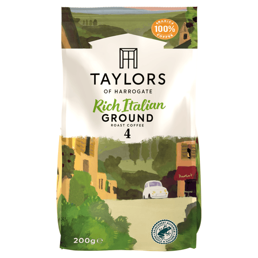 Taylors of Harrogate Rich Italian Ground Roast Coffee 200g - UK Food & Drink - 615357752665